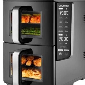 Gourmia Air Fryer Dual Basket GAF1180 With Sync Finish and Sync Cook 10.4L 11 qt